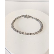 Ασημένιο βραχιόλι με ζιργκόν (SB42)